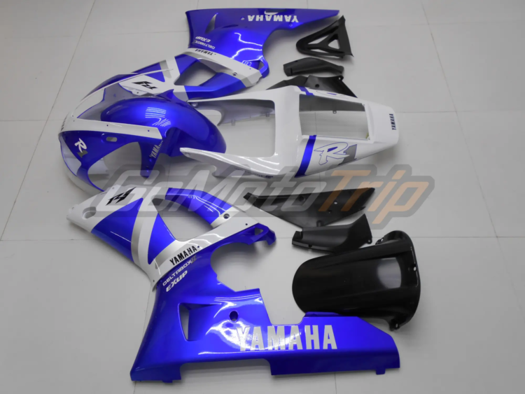 1998 1999 Yamaha Yzf R1 Blue White Fairing 4