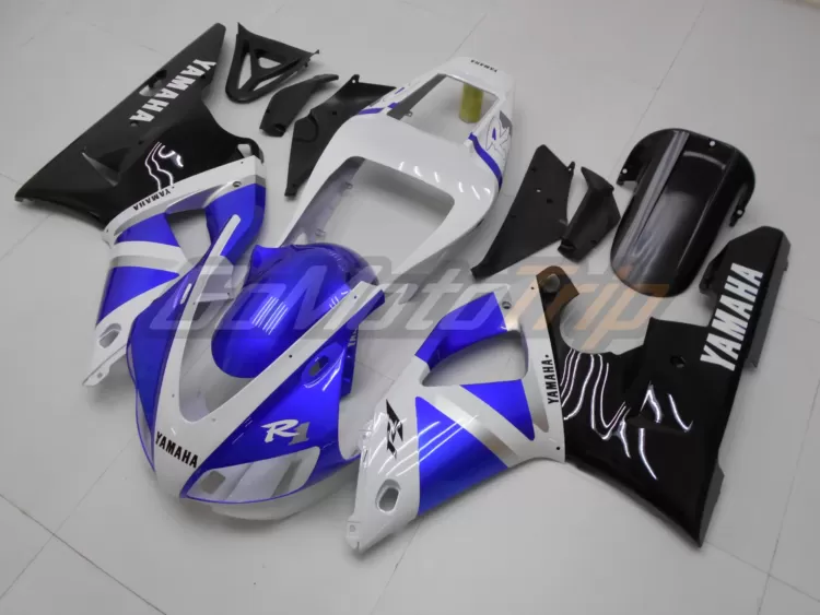 1998 1999 Yamaha Yzf R1 Blue White Fairing2 2