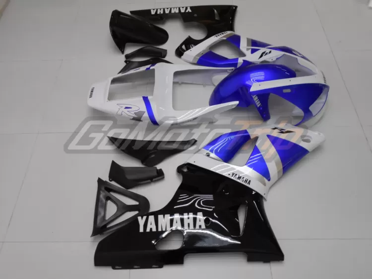 1998 1999 Yamaha Yzf R1 Blue White Fairing2 5