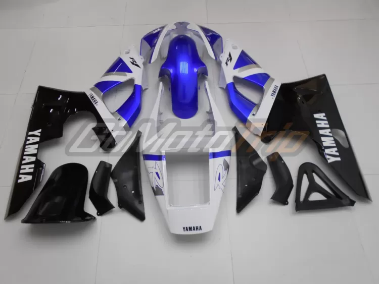 1998 1999 Yamaha Yzf R1 Blue White Fairing2 6