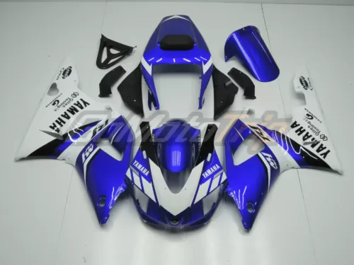 1998 1999 Yamaha Yzf R1 Blue White Fairing3 1