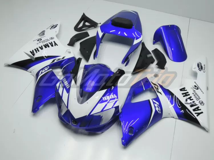 1998 1999 Yamaha Yzf R1 Blue White Fairing3 2