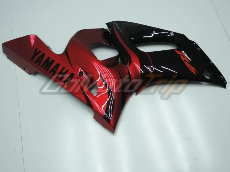 1998 2002 Yamaha Yzf R6 Black Red Fairing 7