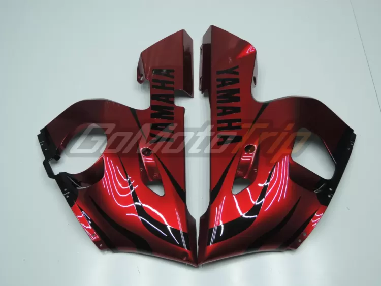 1998 2002 Yamaha Yzf R6 Black Red Fairing 9