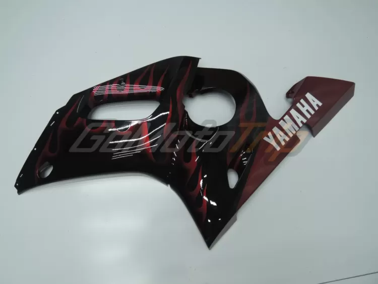 1998 2002 Yamaha Yzf R6 Red Flame Fairing 6