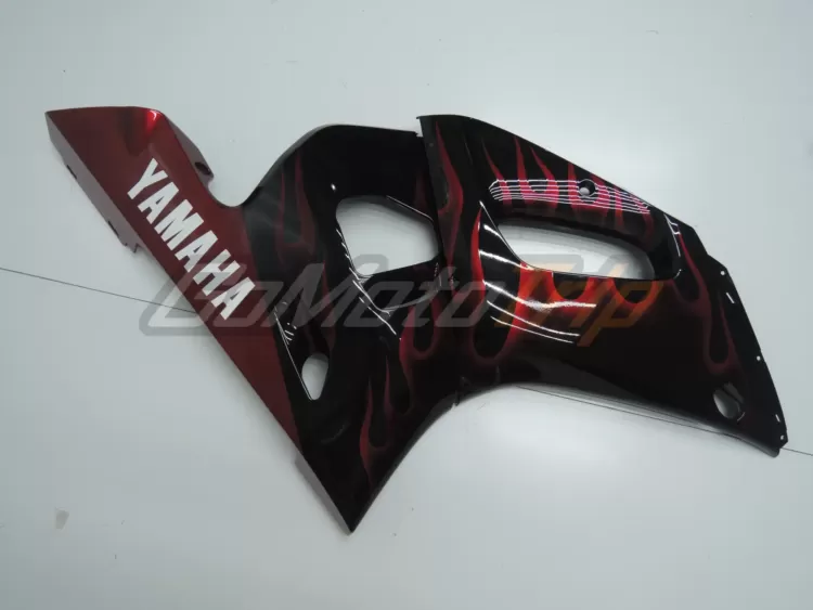 1998 2002 Yamaha Yzf R6 Red Flame Fairing 7