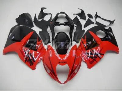 1999 2007 Suzuki Hayabusa Black Red Fairing 1