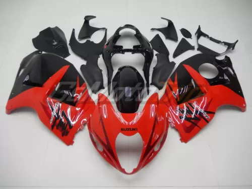 1999 2007 Suzuki Hayabusa Black Red Fairing 1