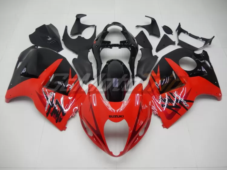 1999 2007 Suzuki Hayabusa Black Red Fairing 1