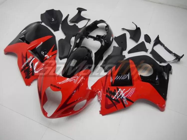 1999 2007 Suzuki Hayabusa Black Red Fairing 2