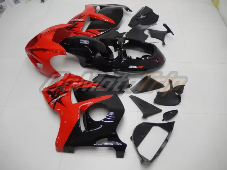 1999 2007 Suzuki Hayabusa Black Red Fairing 4