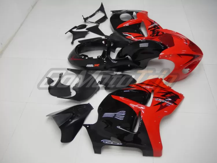 1999 2007 Suzuki Hayabusa Black Red Fairing 5