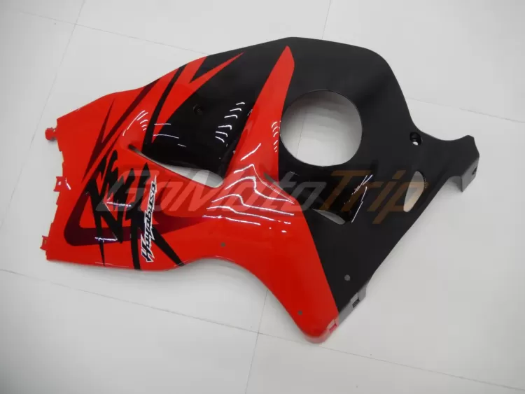 1999 2007 Suzuki Hayabusa Black Red Fairing 9