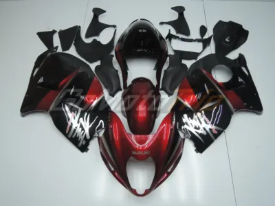 1999 2007 Suzuki Hayabusa Black Red Fairing2 1