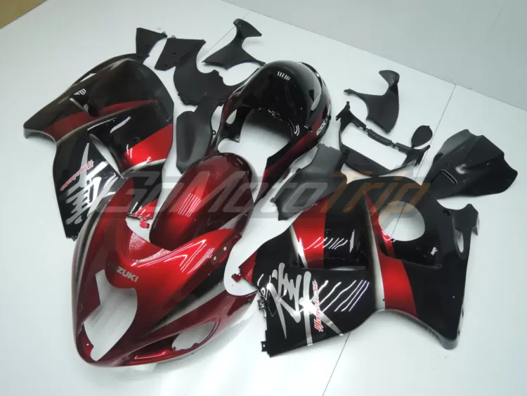 1999 2007 Suzuki Hayabusa Black Red Fairing2 2