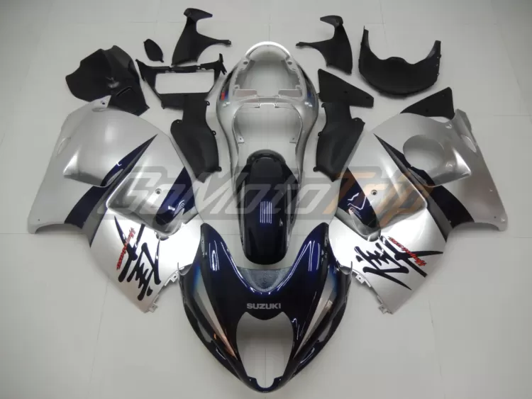 1999 2007 Suzuki Hayabusa Blue Silver Fairing 1