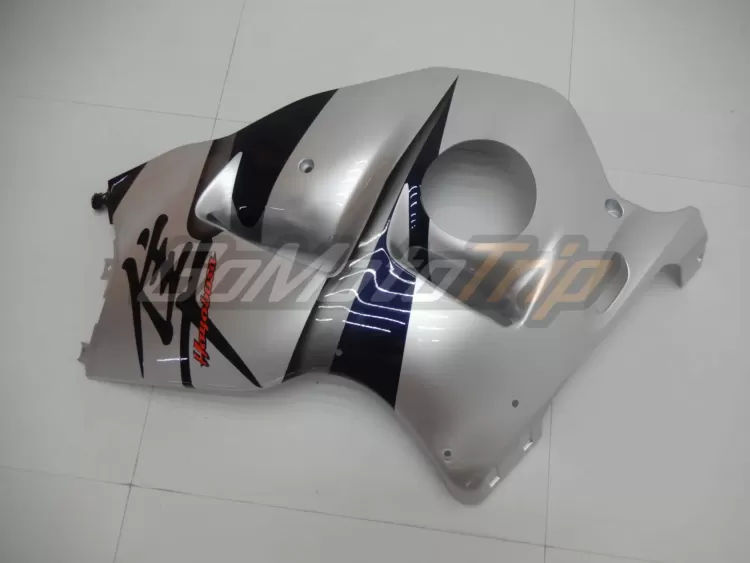 1999 2007 Suzuki Hayabusa Blue Silver Fairing 10