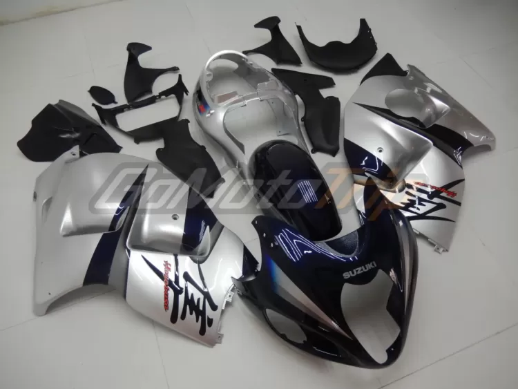 1999 2007 Suzuki Hayabusa Blue Silver Fairing 3