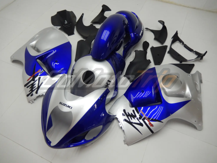 1999 2007 Suzuki Hayabusa Blue Silver Fairing2 2