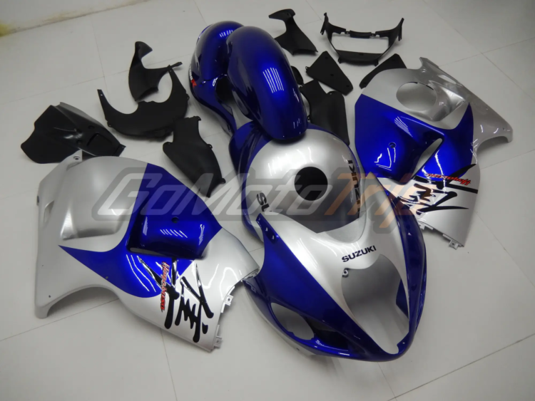 1999 2007 Suzuki Hayabusa Blue Silver Fairing2 3