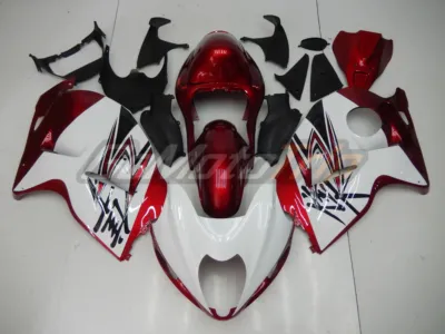 1999 2007 Suzuki Hayabusa Red White Fairing 1