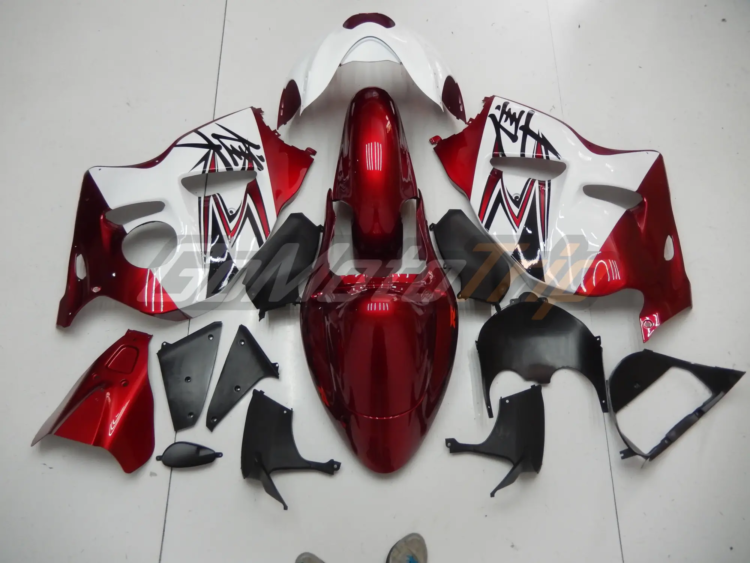 1999 2007 Suzuki Hayabusa Red White Fairing 4