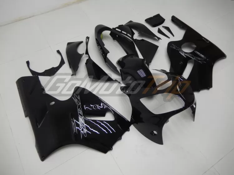 2000 2001 Kawasaki Ninja Zx 12r Black Fairing2 3