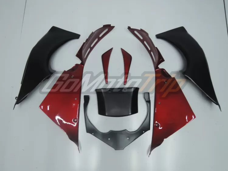 2000 2001 Kawasaki Ninja Zx 12r Red Fairing 9