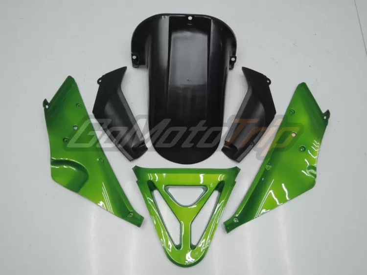 2000 2001 Yamaha Yzf R1 Black Green Fairing 12