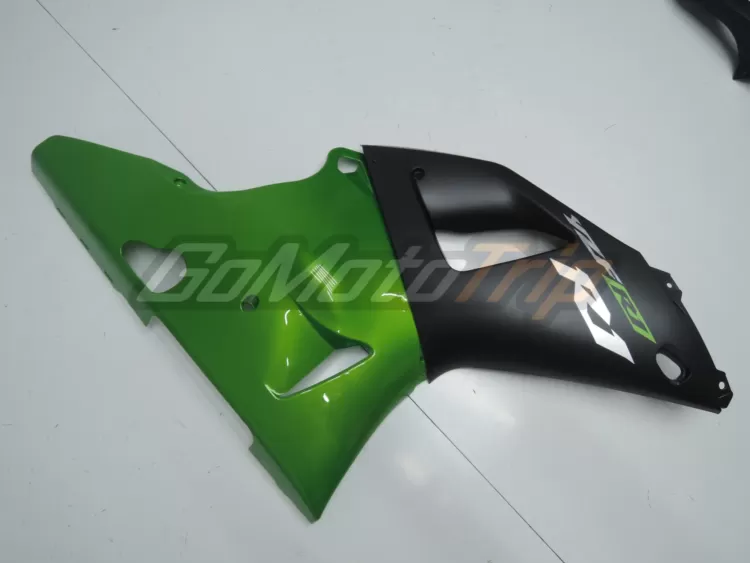 2000 2001 Yamaha Yzf R1 Black Green Fairing 8