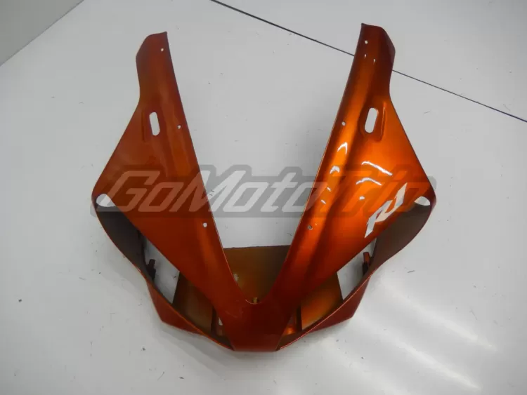 2000 2001 Yamaha Yzf R1 Black Orange Fairing 4