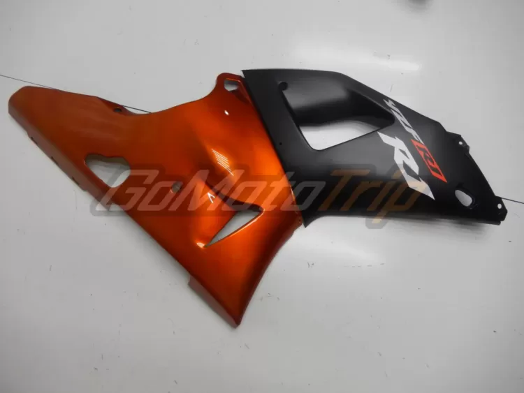 2000 2001 Yamaha Yzf R1 Black Orange Fairing 7