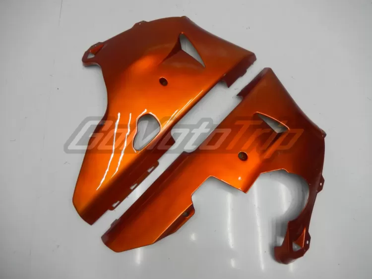 2000 2001 Yamaha Yzf R1 Black Orange Fairing 9