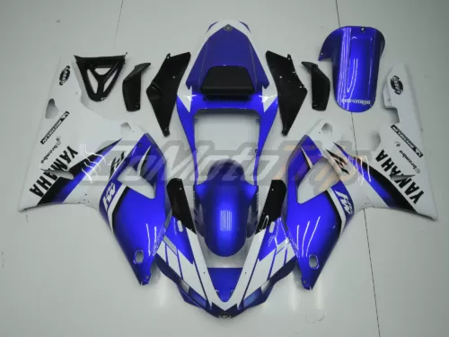 2000 2001 Yamaha Yzf R1 Blue White Fairing 1