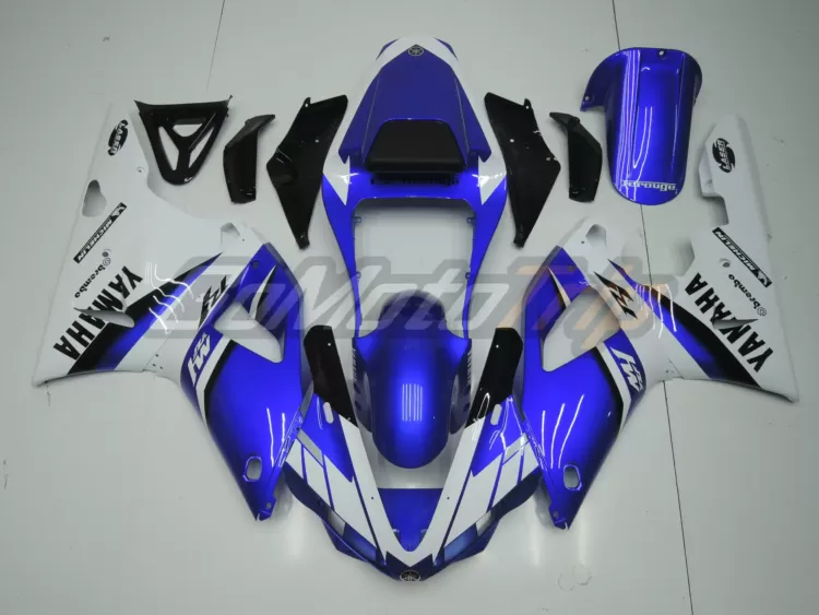 2000 2001 Yamaha Yzf R1 Blue White Fairing 1