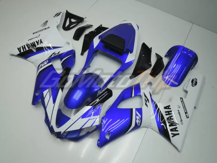 2000 2001 Yamaha Yzf R1 Blue White Fairing 2