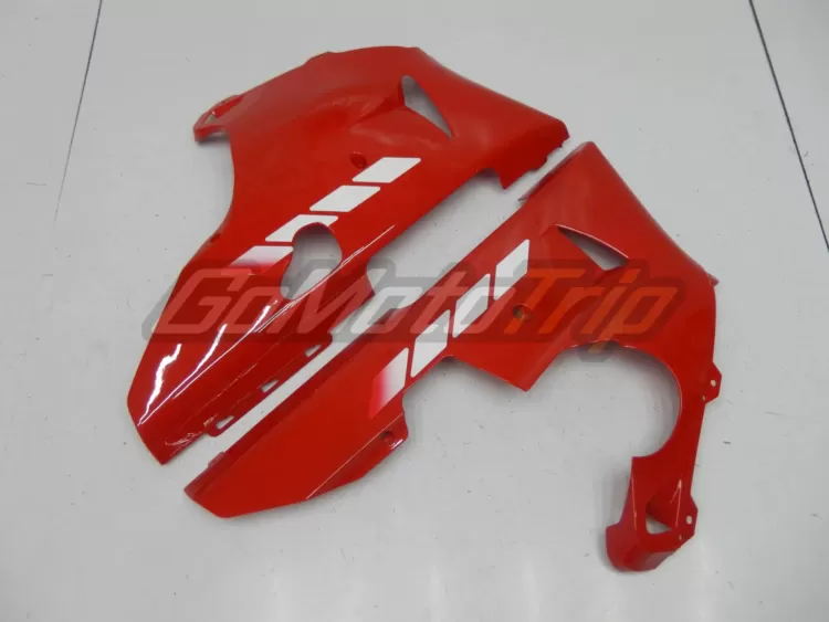 2000 2001 Yamaha Yzf R1 White Red Fairing 10