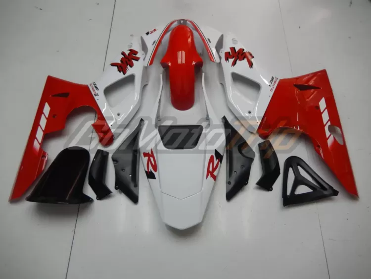 2000 2001 Yamaha Yzf R1 White Red Fairing 4