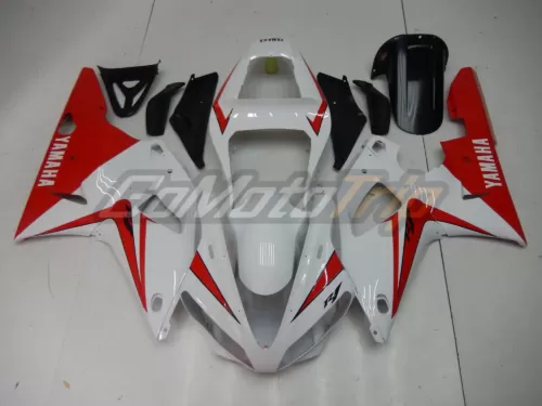 2000 2001 Yamaha Yzf R1 White Red Fairing2 1