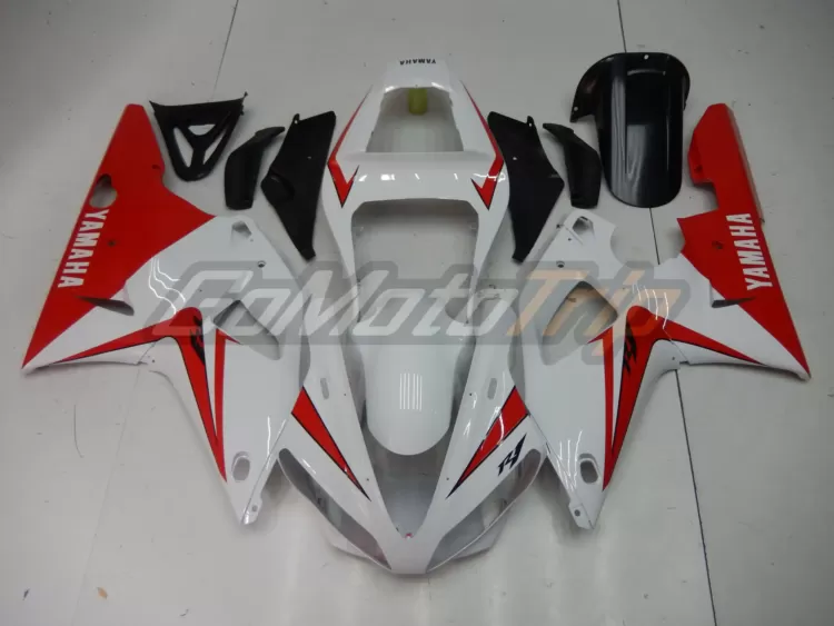 2000 2001 Yamaha Yzf R1 White Red Fairing2 1