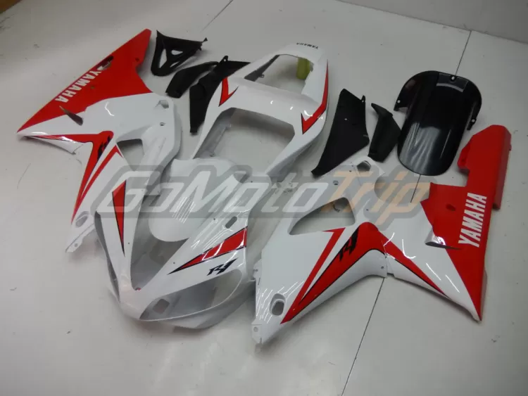 2000 2001 Yamaha Yzf R1 White Red Fairing2 2