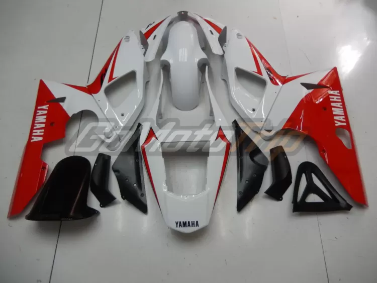 2000 2001 Yamaha Yzf R1 White Red Fairing2 4