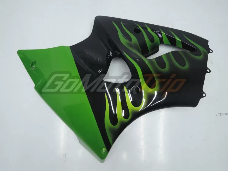 2000 2002 Kawasaki Ninja Zx 6r Green Flame Fairing 10