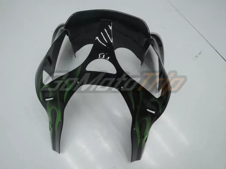 2000 2002 Kawasaki Ninja Zx 6r Green Flame Fairing 5