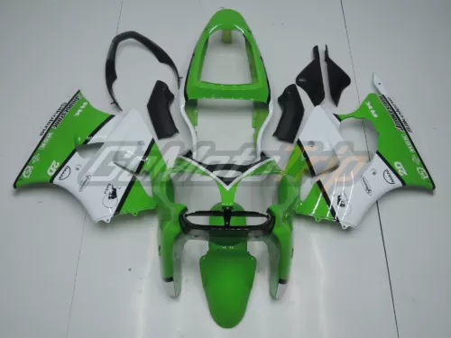 2000 2002 Kawasaki Ninja Zx 6r Green White Fairing 1