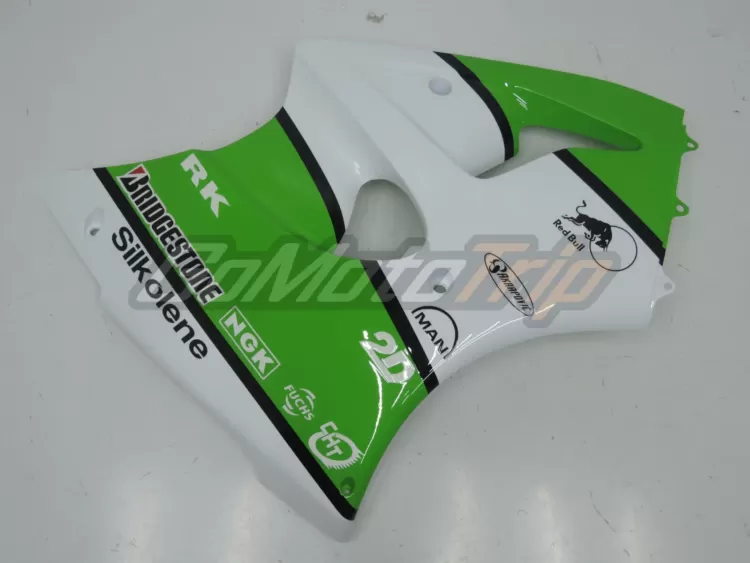 2000 2002 Kawasaki Ninja Zx 6r Green White Fairing 11