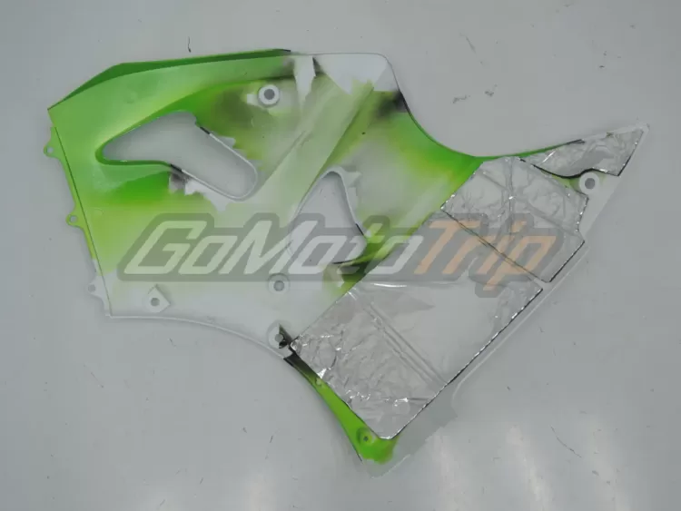 2000 2002 Kawasaki Ninja Zx 6r Green White Fairing 12