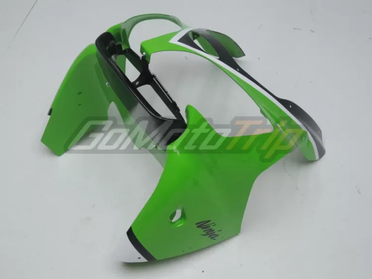 2000 2002 Kawasaki Ninja Zx 6r Green White Fairing 5