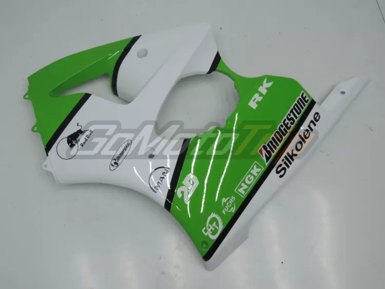 2000 2002 Kawasaki Ninja Zx 6r Green White Fairing 9