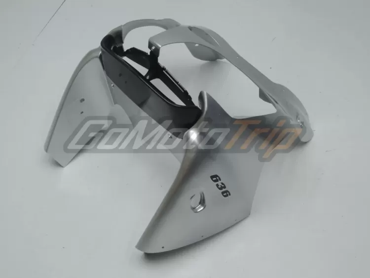 2000 2002 Kawasaki Ninja Zx 6r Silver Fairing 4